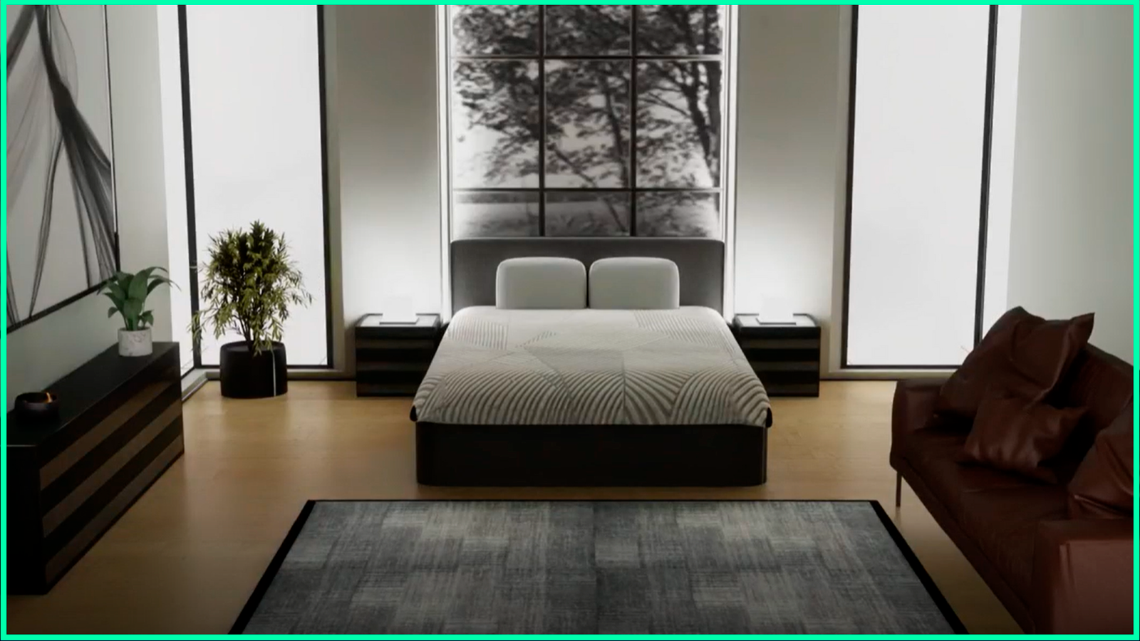 Interior view of the real estate digital twin